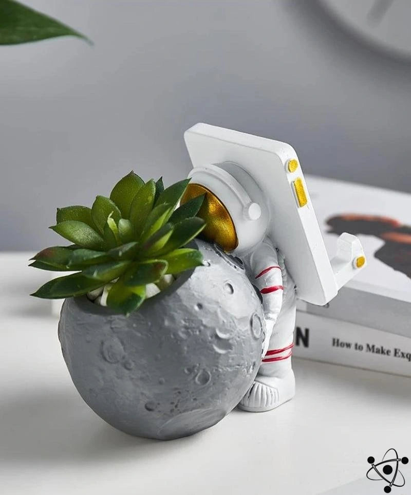 Astronaut Succulents Pot Science Decor