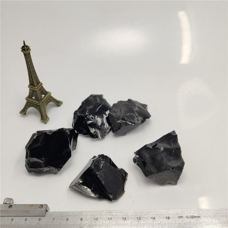Black Obsidian Quartz Stones Science Decor