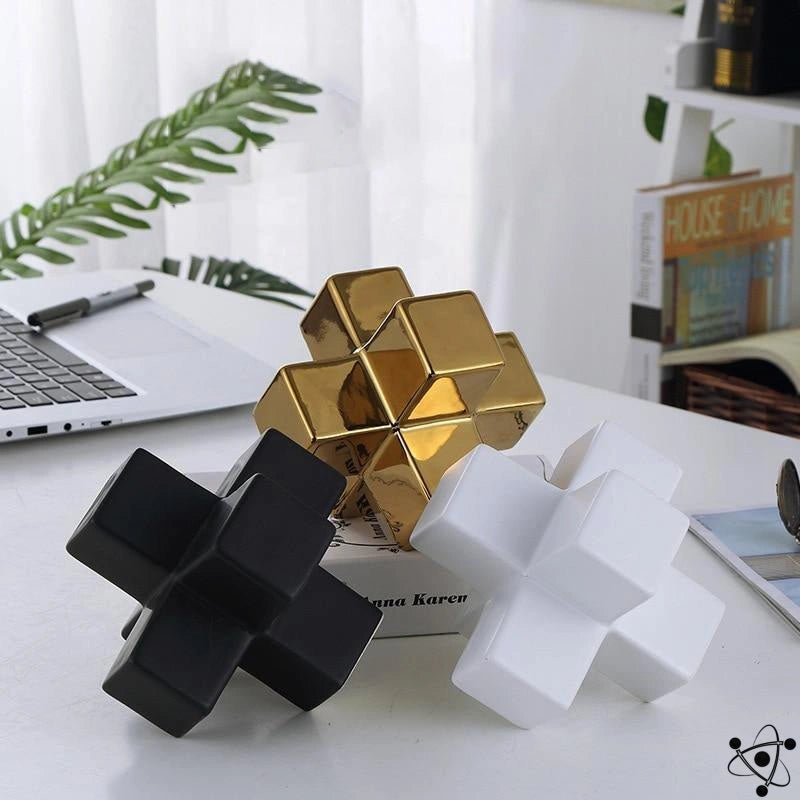 Ceramic Decoration Cube Science Decor