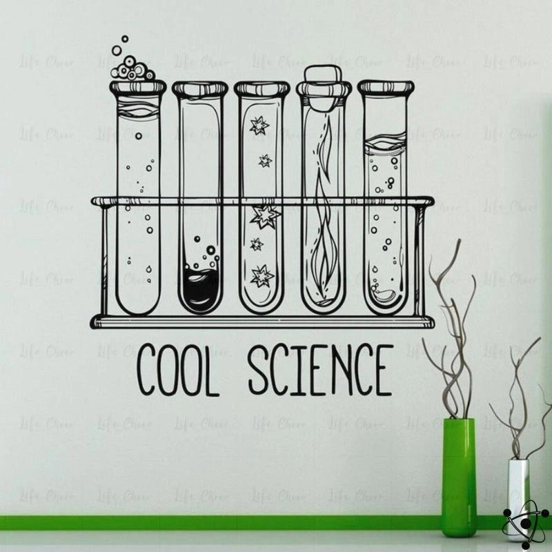Cool Science Stickers Science Decor