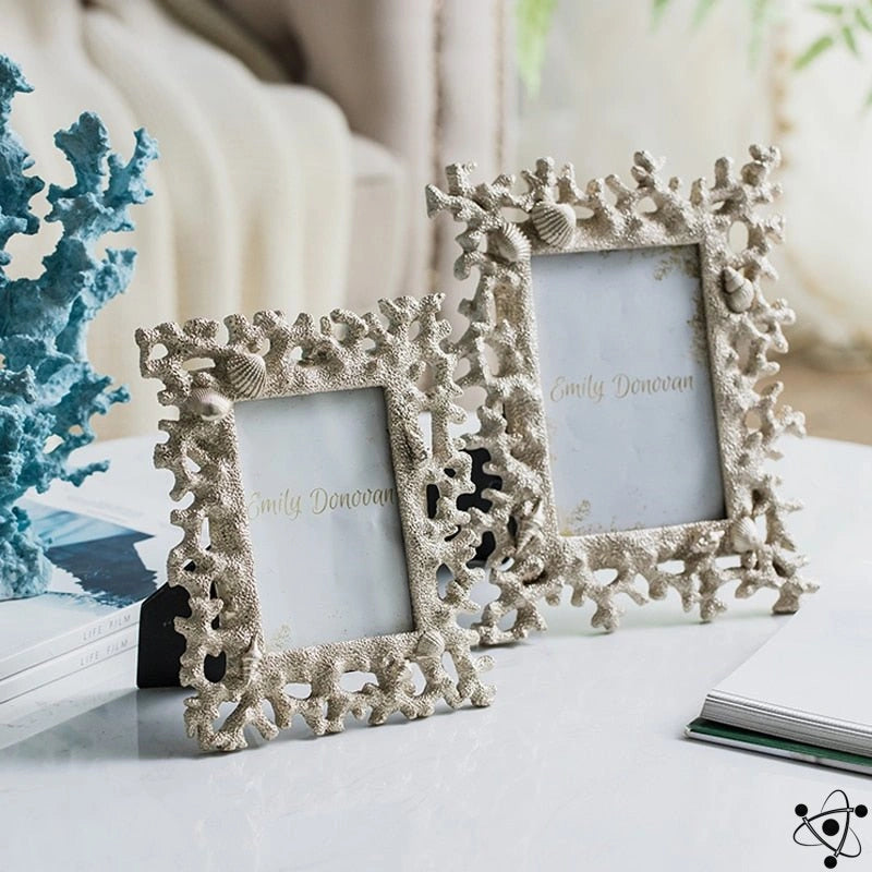 Coral Photo Frame Science Decor