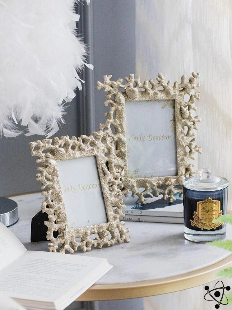 Coral Photo Frame Science Decor