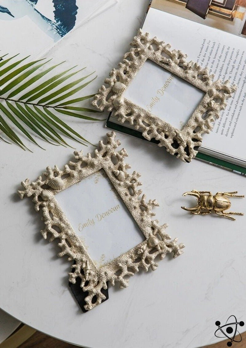 Coral Photo Frame Science Decor