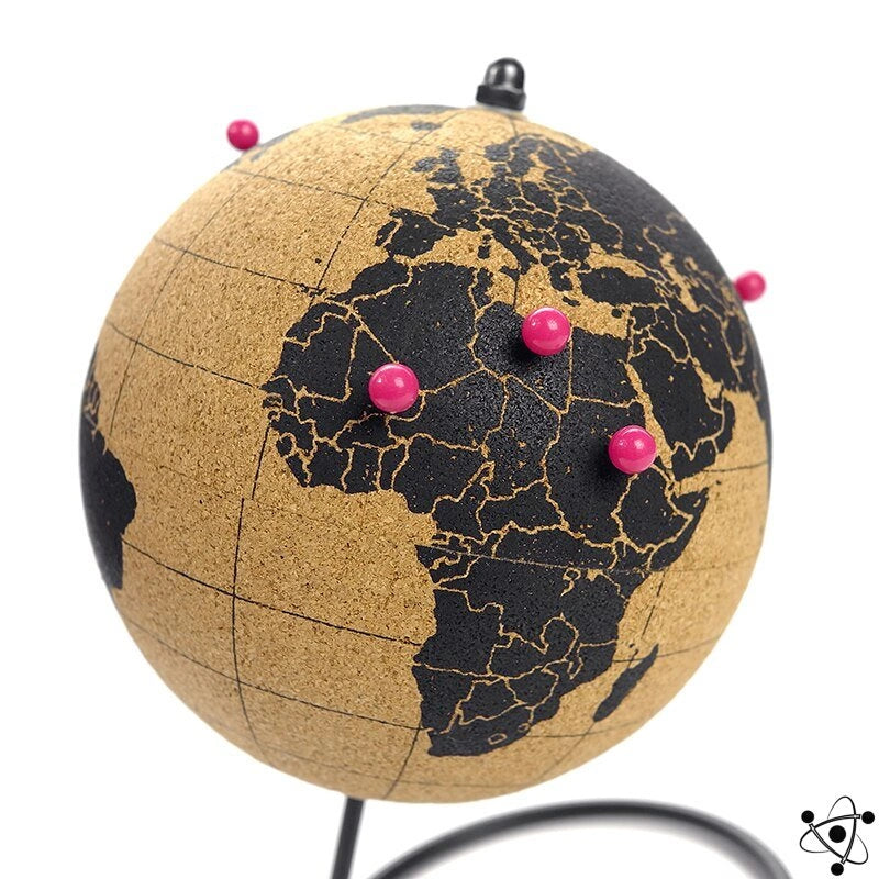 Cork Globe Science Decor