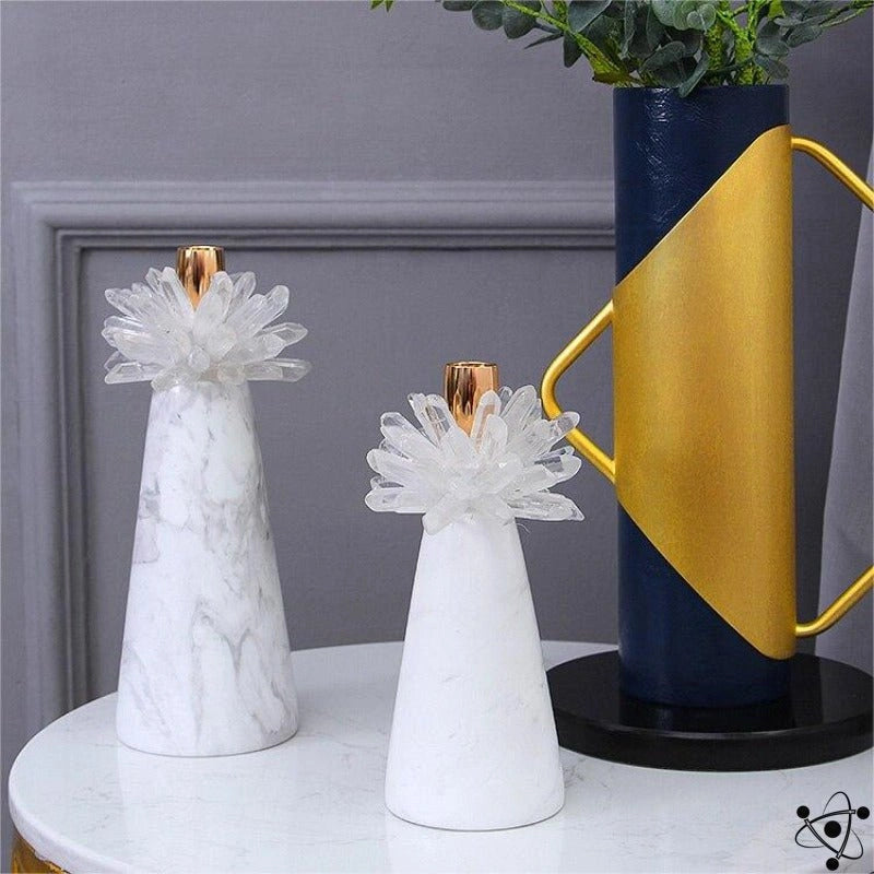 Crystal Candlestick Science Decor