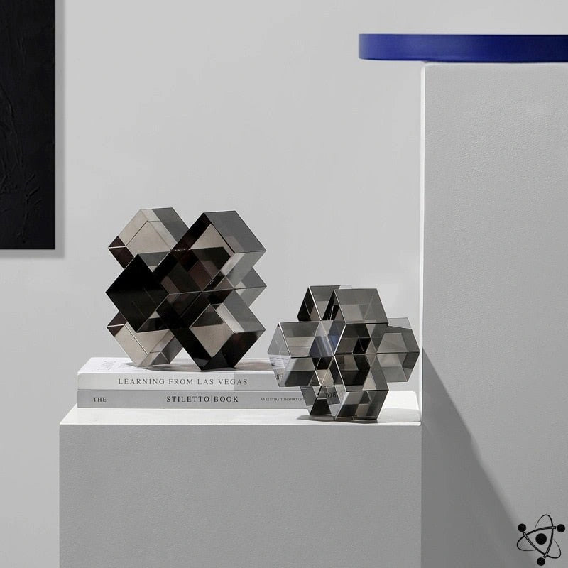 Crystal Decoration Cube Science Decor