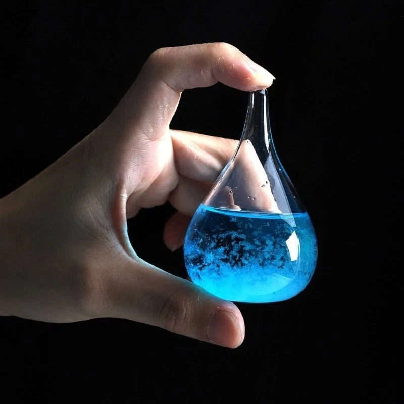 Crystal Transparent Storm Glass Drop Shape Science Decor