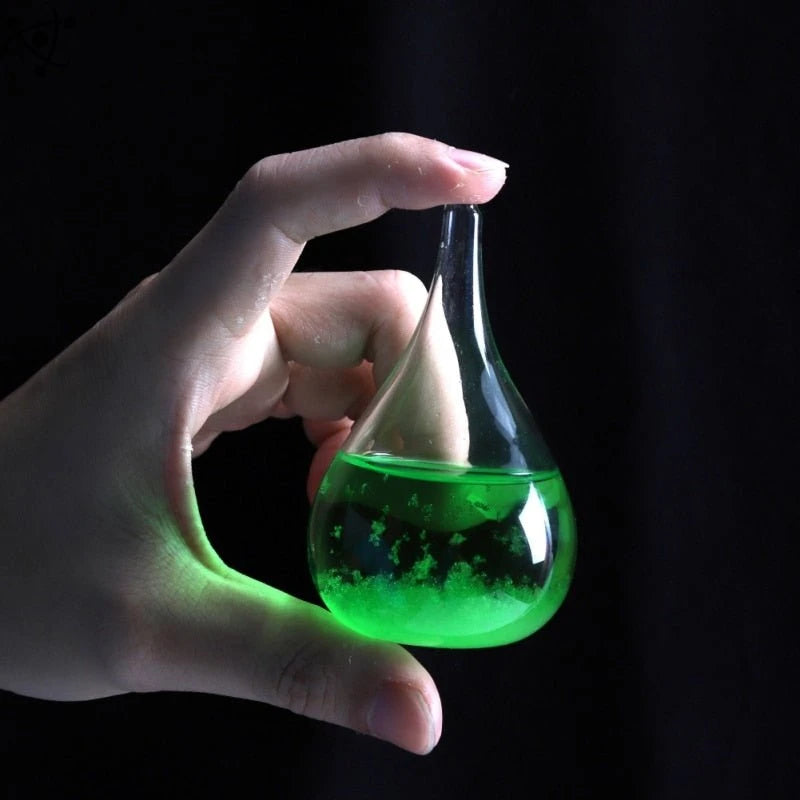 Crystal Transparent Storm Glass Drop Shape Science Decor