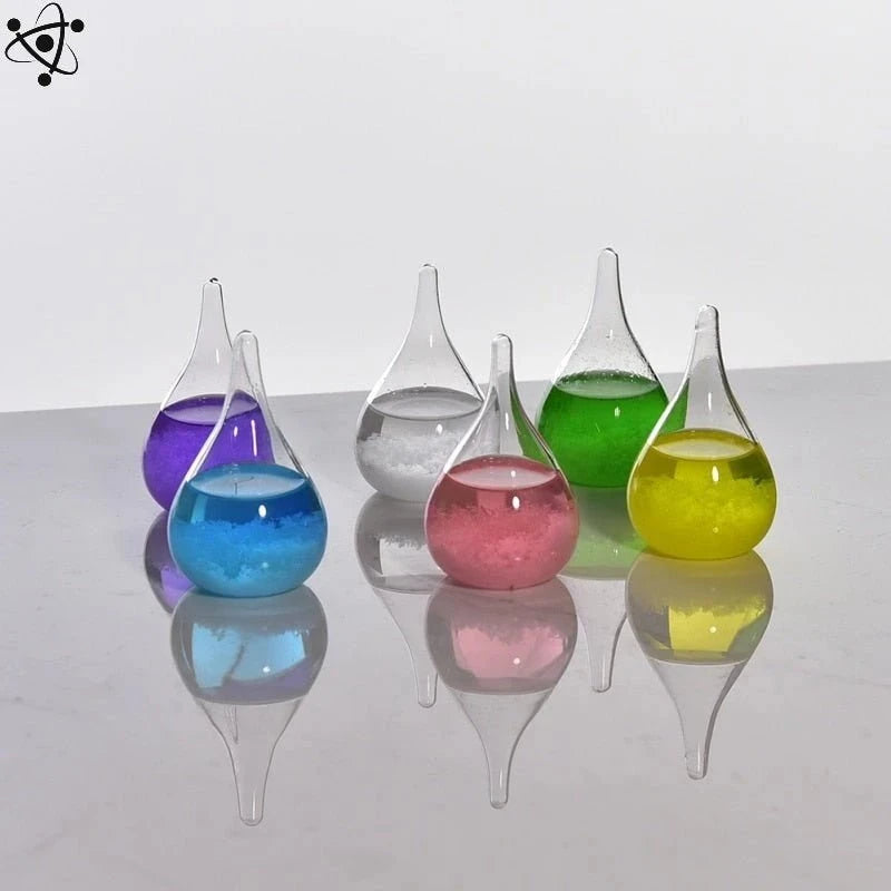 Crystal Transparent Storm Glass Drop Shape Science Decor