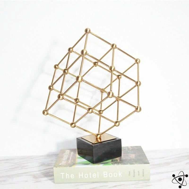 Cubic Geometric Structure Science Decor