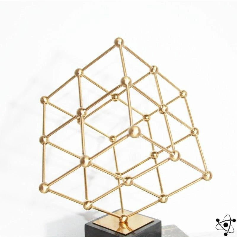 Cubic Geometric Structure Science Decor