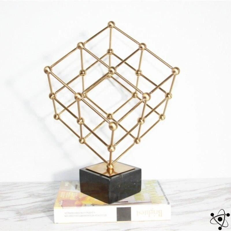 Cubic Geometric Structure Science Decor