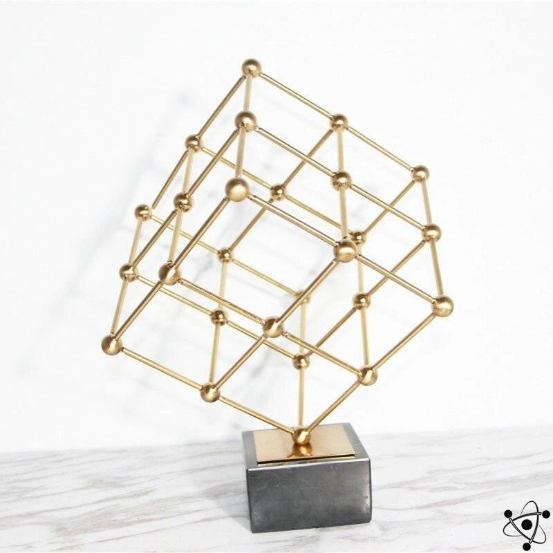 Cubic Geometric Structure Science Decor