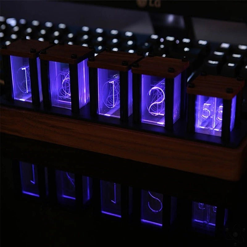 Digital Nixie Clock Science Decor