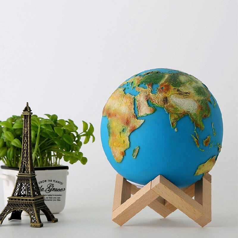 Earth Night Light Science Decor