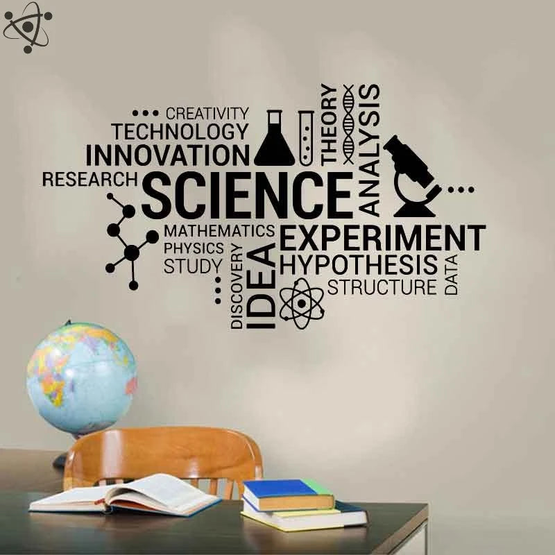 Educational Scientific Wall Sticker Science Decor