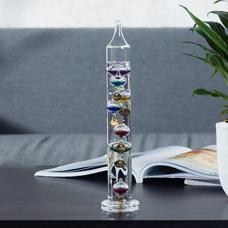Galileo Tube Thermometer Science Decor