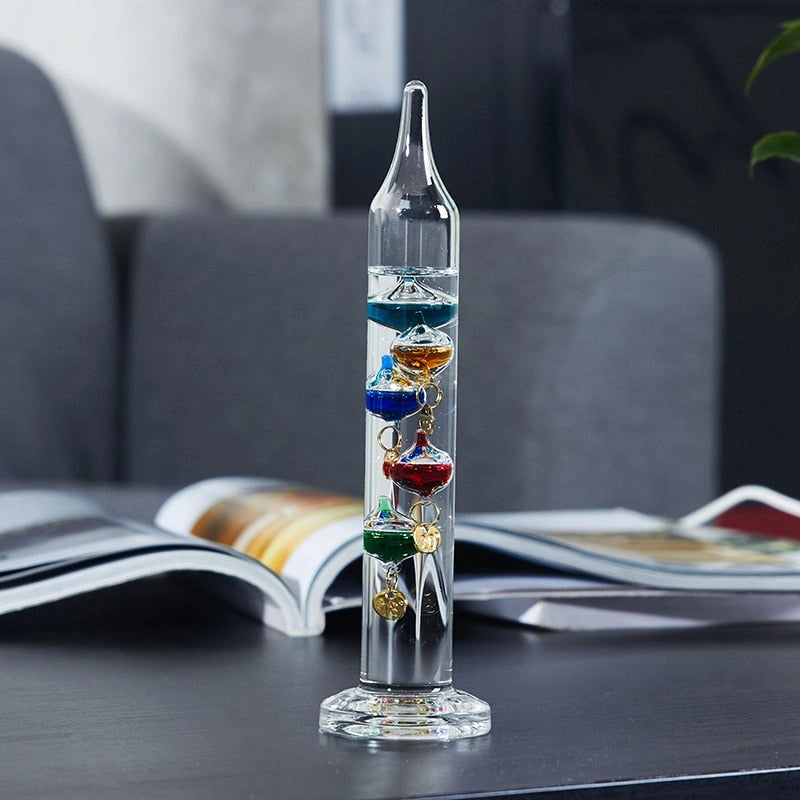 Galileo Tube Thermometer Science Decor
