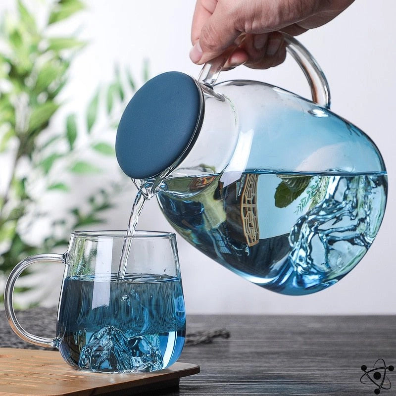 Glass Service and Carafe in Borosilicate Science Decor