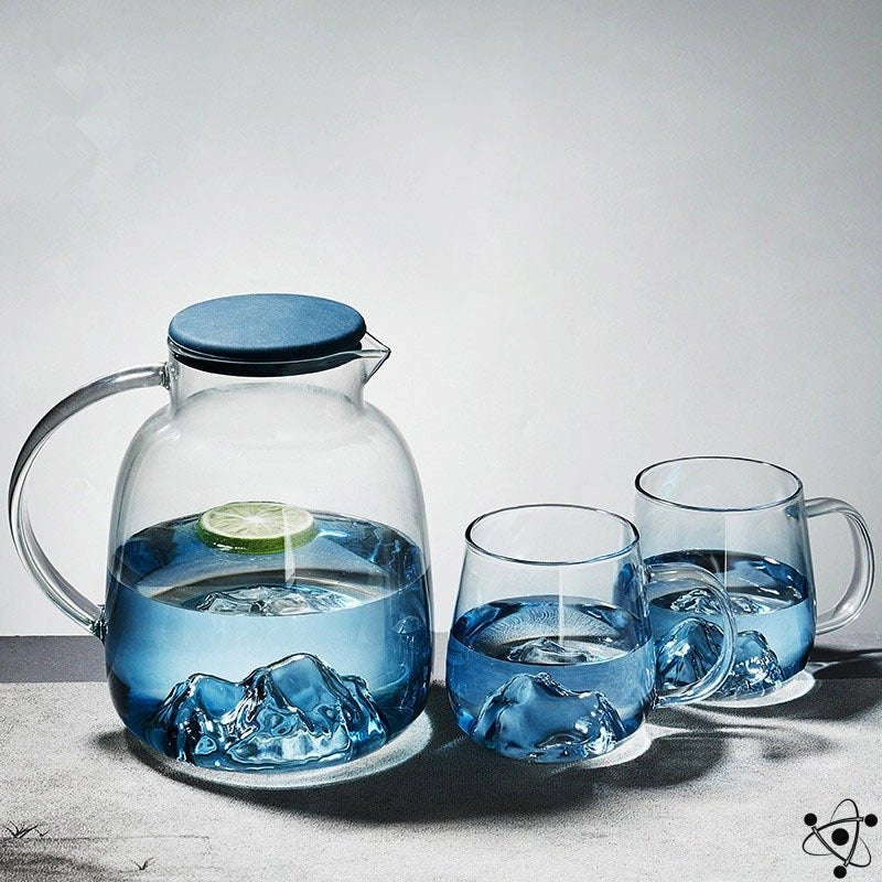Glass Service and Carafe in Borosilicate Science Decor