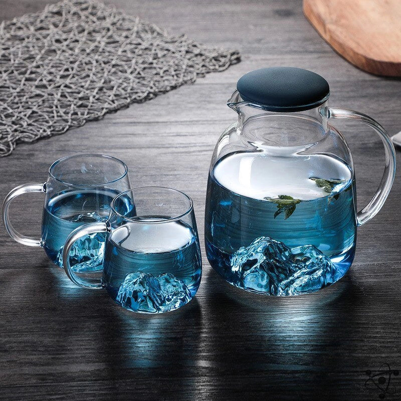 Glass Service and Carafe in Borosilicate Science Decor