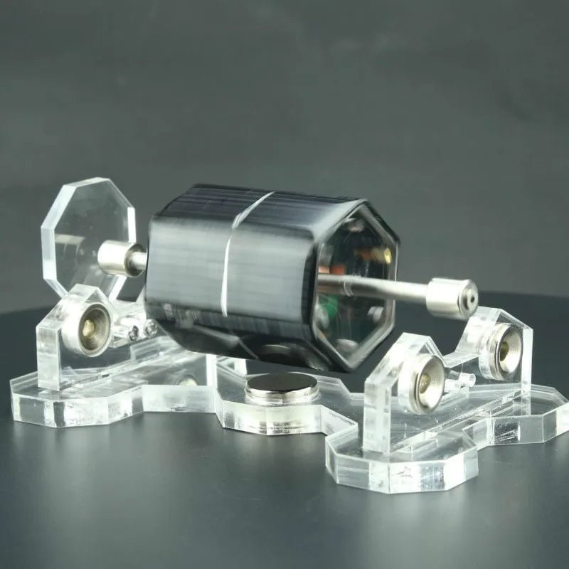 Solar Stirling Engine with Magnetic Levitation Science Decor