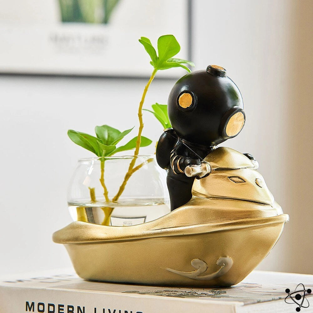 Hydroponic Vase Diver Science Decor