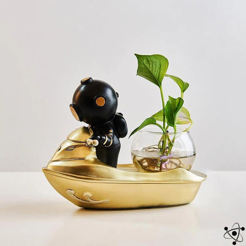Hydroponic Vase Diver Science Decor