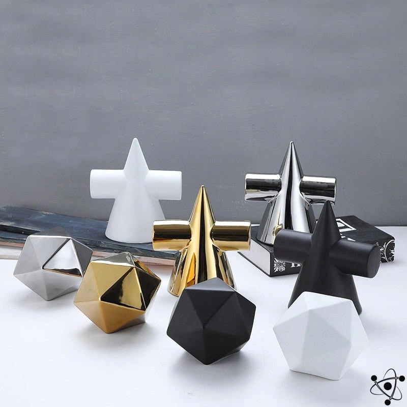 Icosahedron Sculpture Science Decor