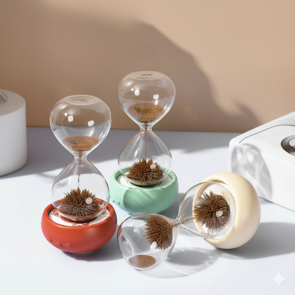 Magnetic Hourglass Fun Science Decor