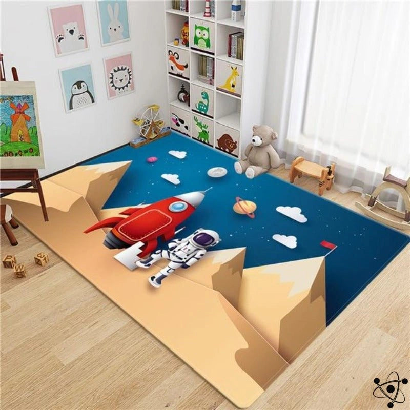 Mars 3D Rug Science Decor