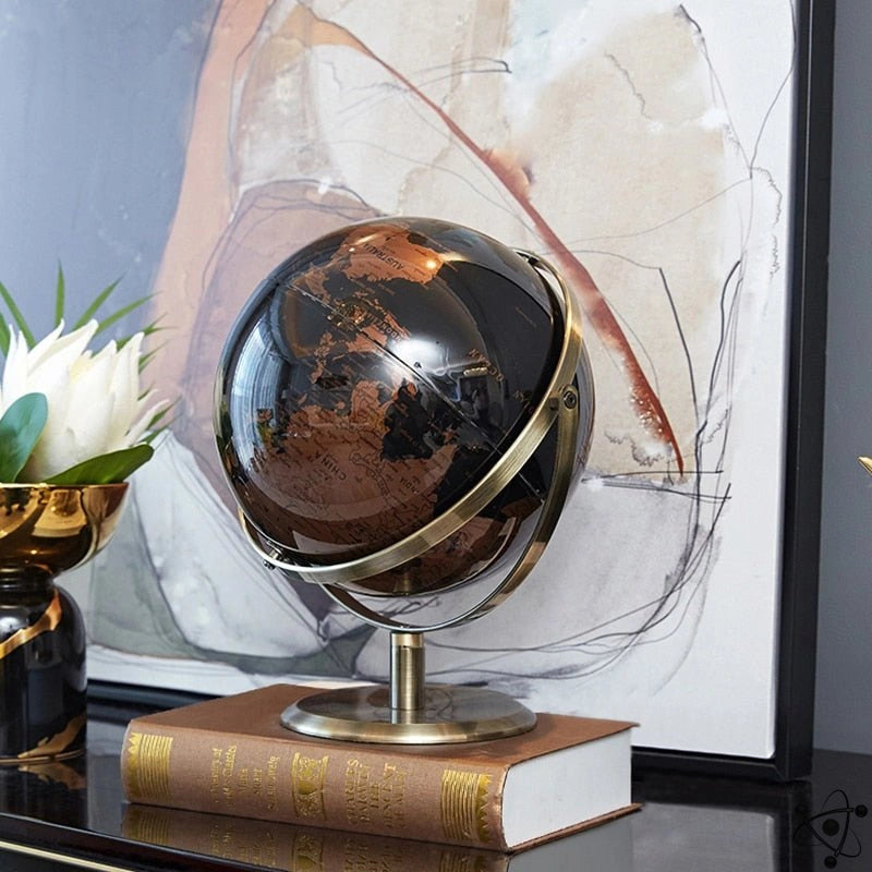 Metal Globe Science Decor