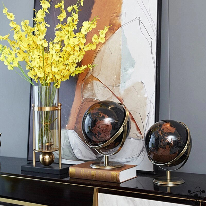 Metal Globe Science Decor