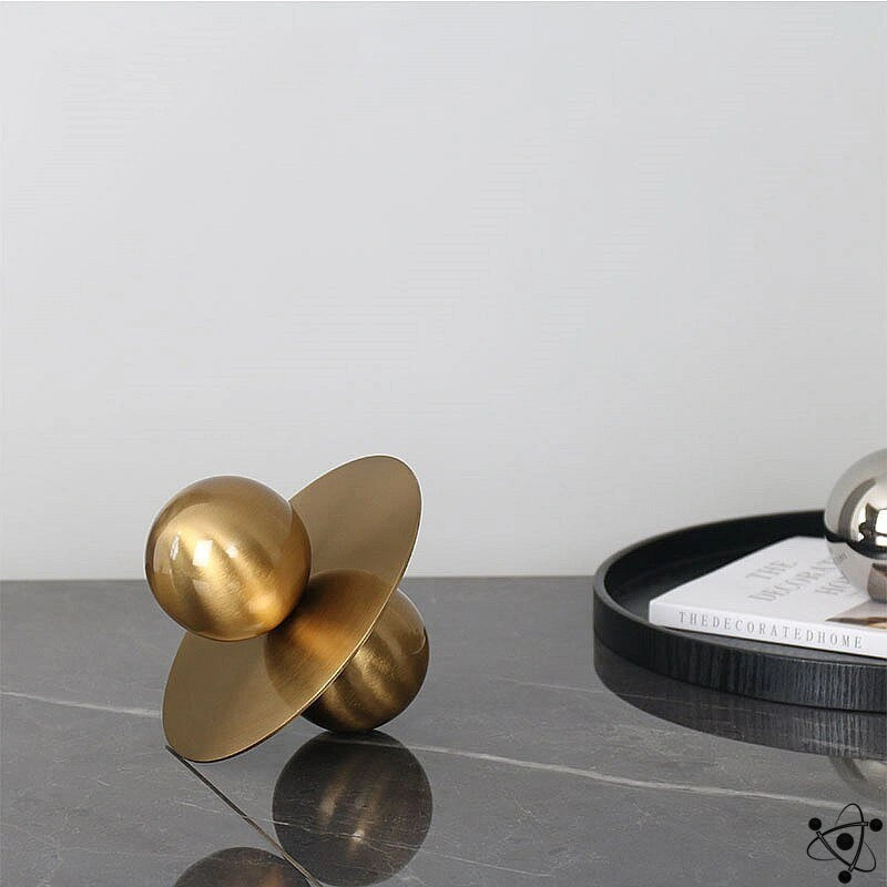 Metal Sphere Science Decor