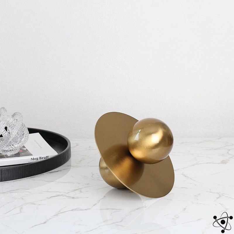 Metal Sphere Science Decor