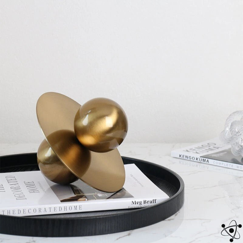 Metal Sphere Science Decor