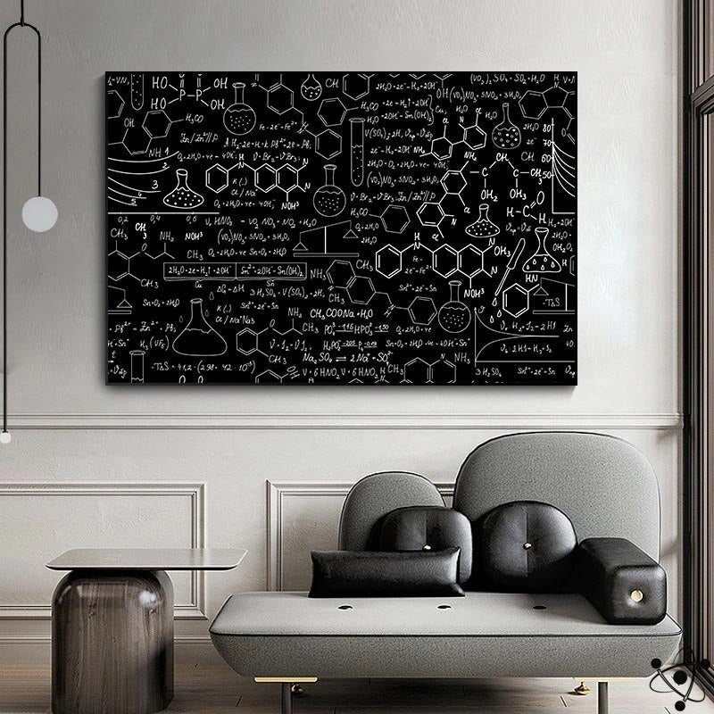 Molecular Formula Poster Science Decor