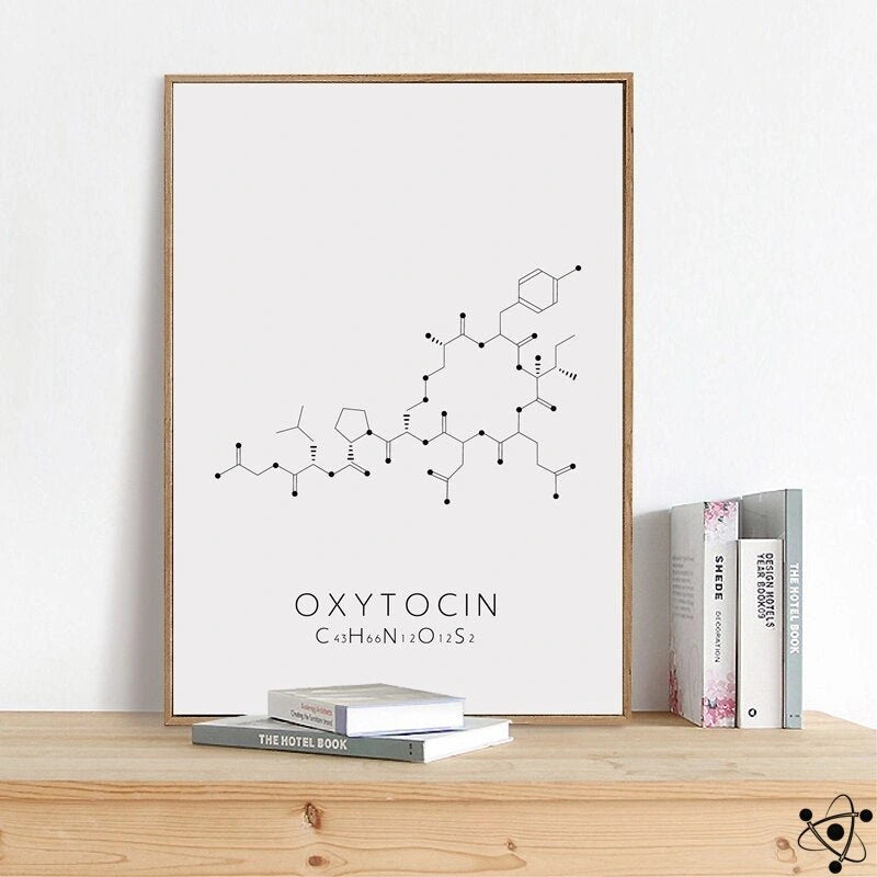 Molecular Structure Poster Science Decor