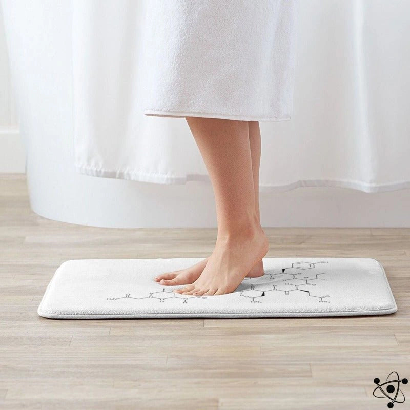 Molecule Bath Mat Science Decor