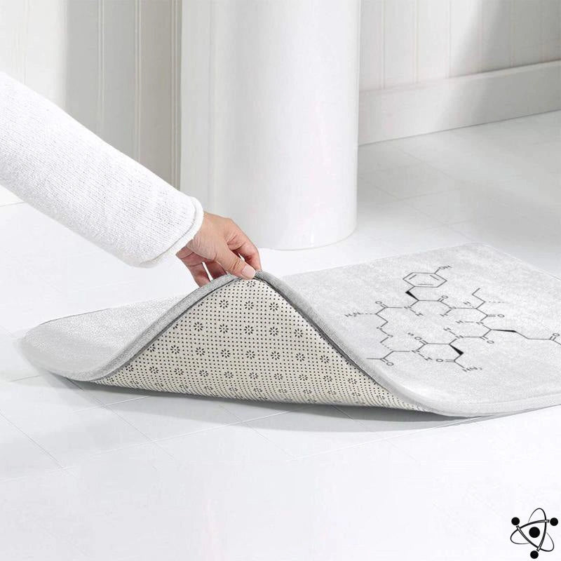 Molecule Bath Mat Science Decor