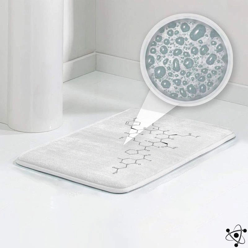 Molecule Bath Mat Science Decor