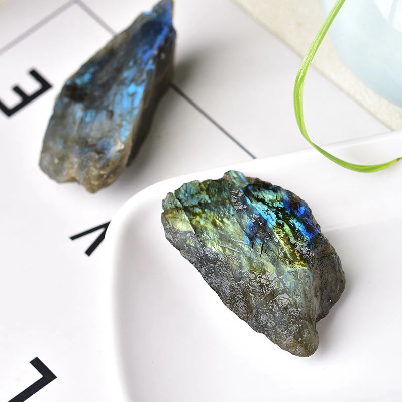 Natural Labradorite Raw Stone Science Decor