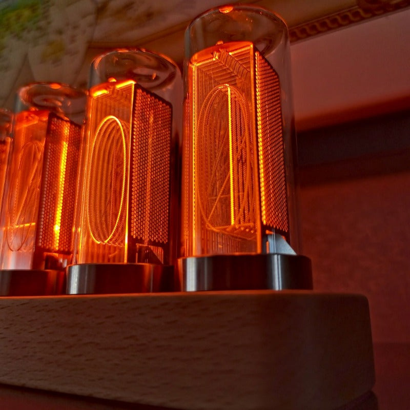 Nixie Tube Clock Glow LED Science Decor