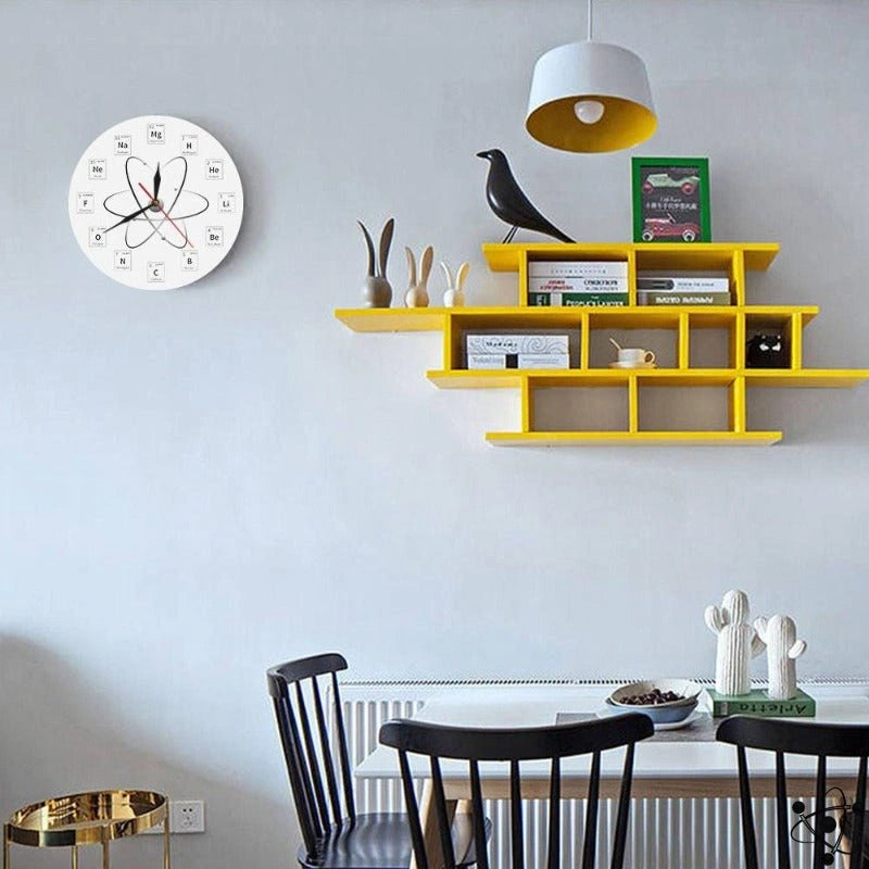 Original Periodic Element Wall Clock Science Decor