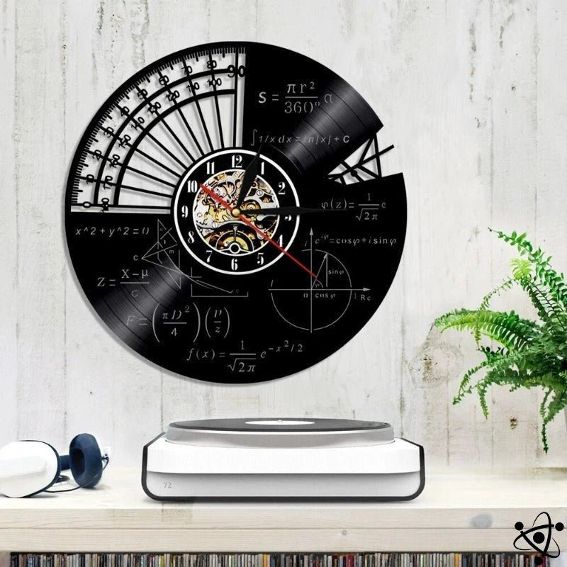 Original Wall Clock Led Geometric Formula Science Decor