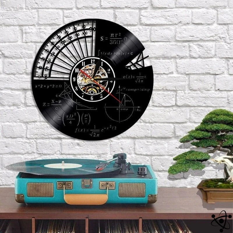 Original Wall Clock Led Geometric Formula Science Decor