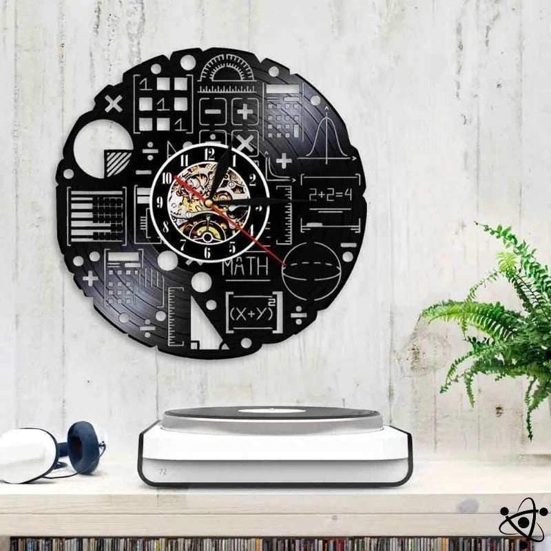 Original Wall Clock Led Mathematical Equation Science Decor