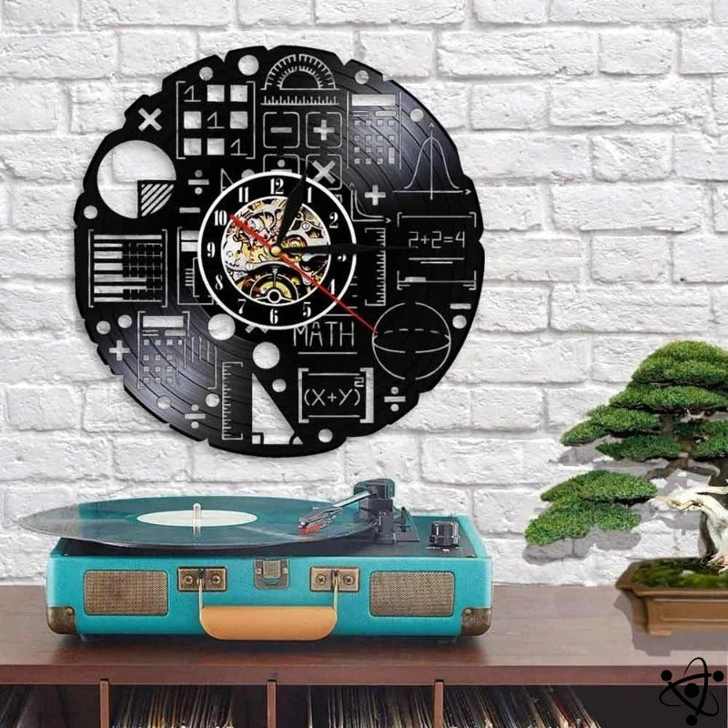 Original Wall Clock Led Mathematical Equation Science Decor