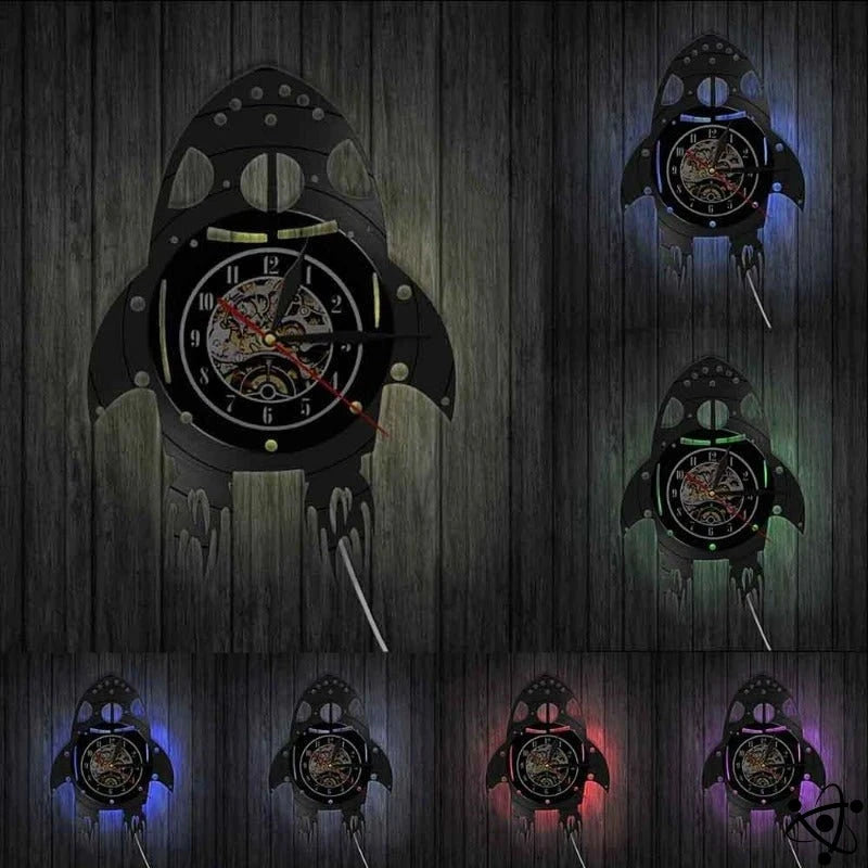 Original Wall Clock Led Rocket Science Decor