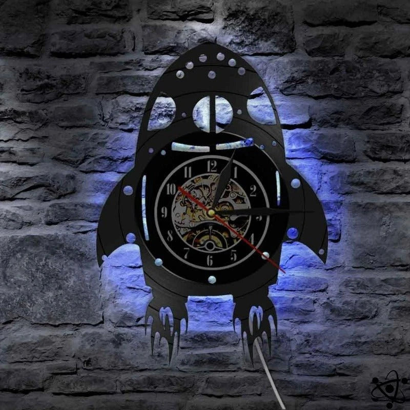 Original Wall Clock Led Rocket Science Decor